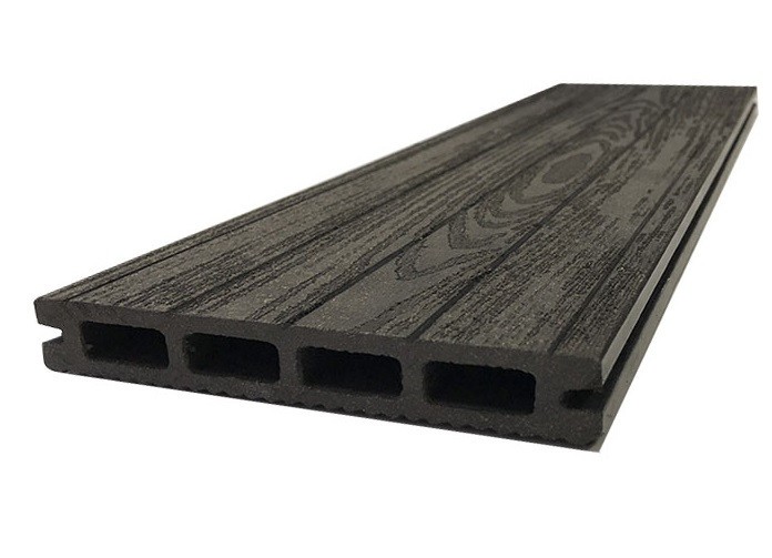 Доска террасная ДПК NanoWood «Lite» Derevo двухсторонняя - Антрацит 140×20 см купить в Краснодаре