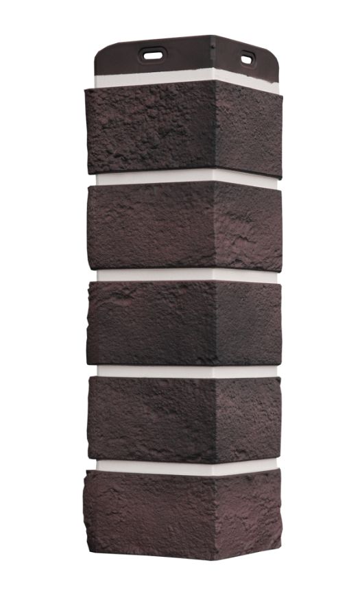 Угол наружный Grand Line, Состаренный кирпич Design Plus, Кофе (Белый шов) купить в Краснодаре