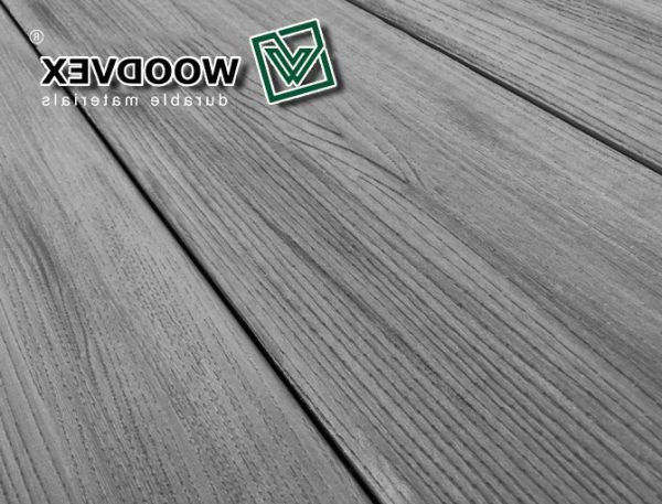 Террасная доска WOODVEX Select серого цвета &amp;quot;Дым&amp;quot; из ДПК купить в Краснодаре