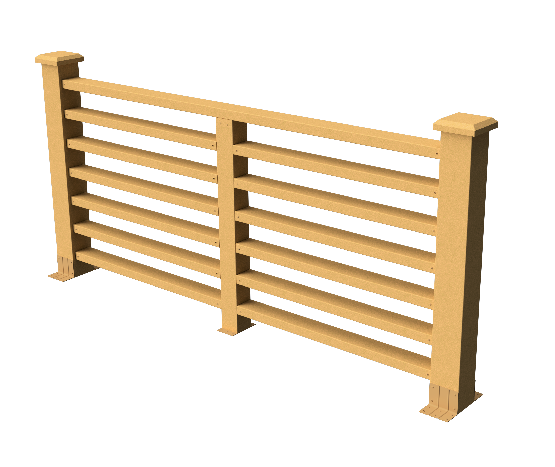 Декоративное ограждение из ДПК GRINDERDECO Марсело песчаник купить в Краснодаре