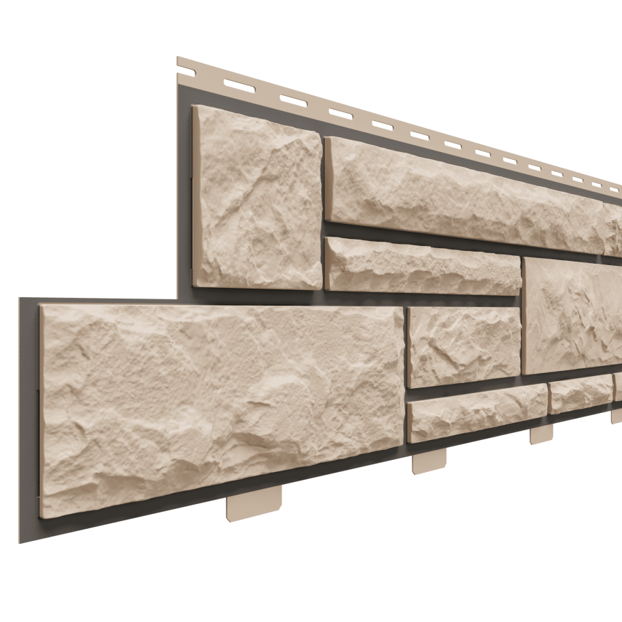 Фасадные панели Доломит, Брусчатка Доломит, Орех 2000 мм купить в Краснодаре