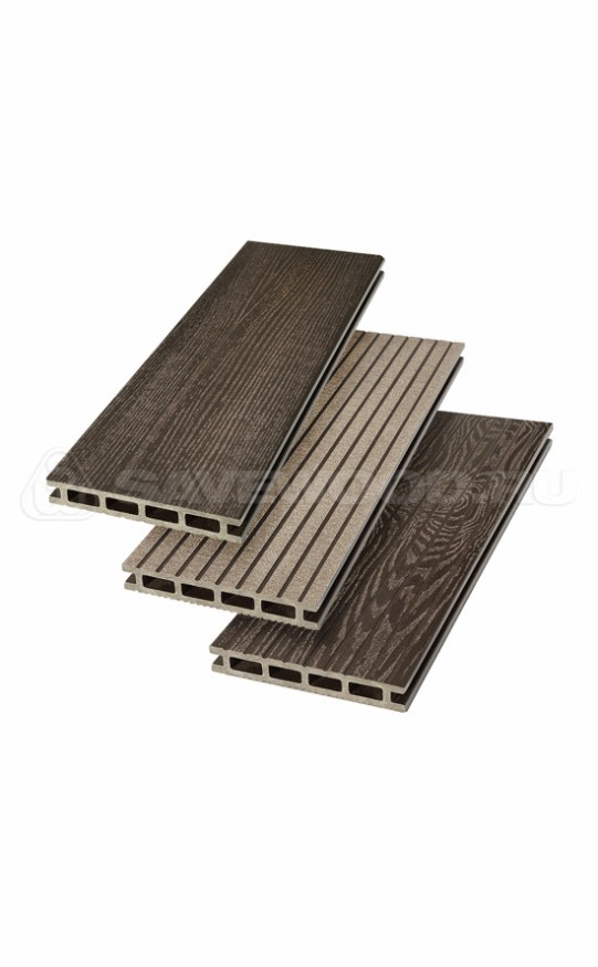 Террасная доска ДПК SaveWood, SW Carpinus (R), Темно-коричневый купить в Краснодаре