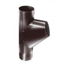 Тройник для труб Grand Line, коричневый (RAL 8017)