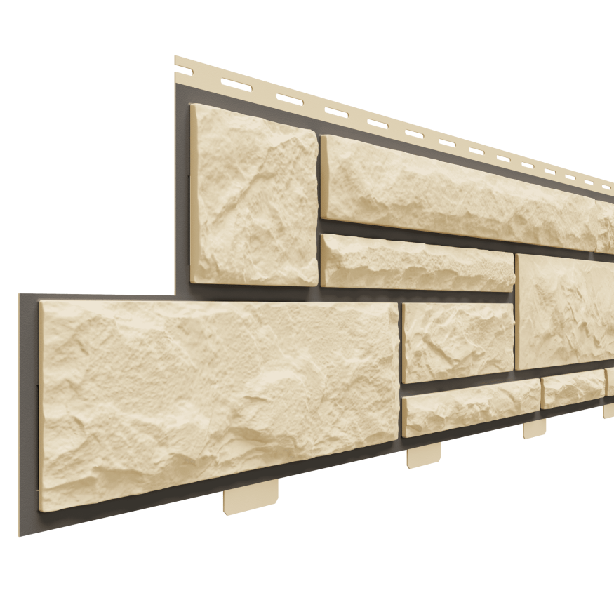 Фасадные панели Доломит, Брусчатка Доломит, Шампань 2000 мм купить в Краснодаре