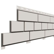 Фасадная панель Доломит, Белый прокрашенный кирпич
