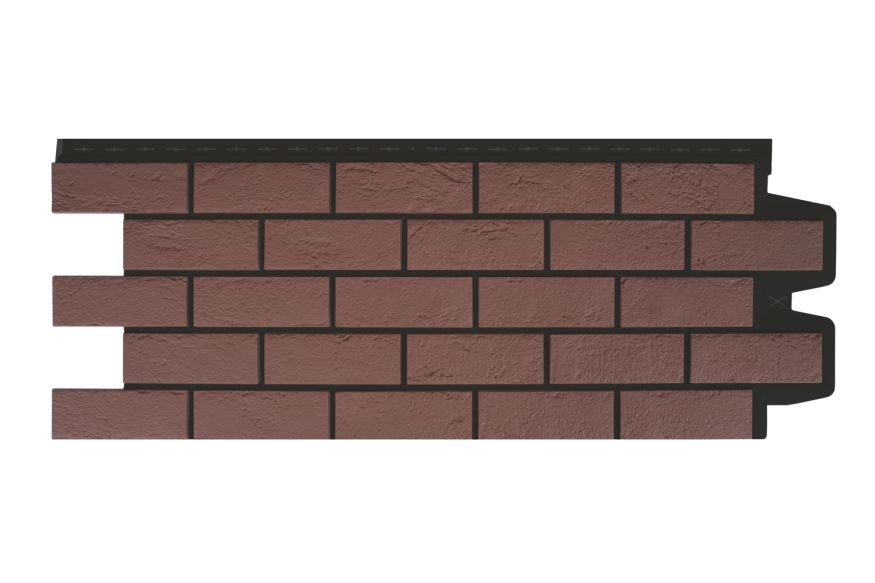 Фасадная панель Grand Line, Состаренный кирпич Design Plus, Корица (Черный шов) купить в Краснодаре