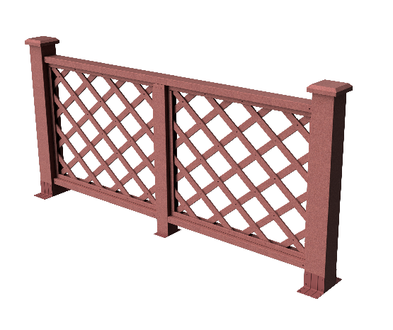 Декоративное ограждение из ДПК GRINDERDECO Ламбет мербау купить в Краснодаре