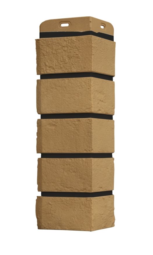 Угол наружный Grand Line, Состаренный кирпич Design Plus, Солома (Черный шов) купить в Краснодаре