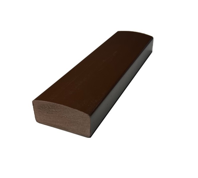 Лавочный брус Ecodecking Некст глянцевый шоколадный, полнотелый. купить в Краснодаре