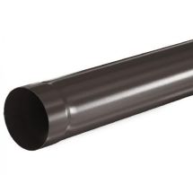 Водосточная труба Aquasystem RR 32, тёмно-коричневая, длина 1.00 м, диаметр 125/90.