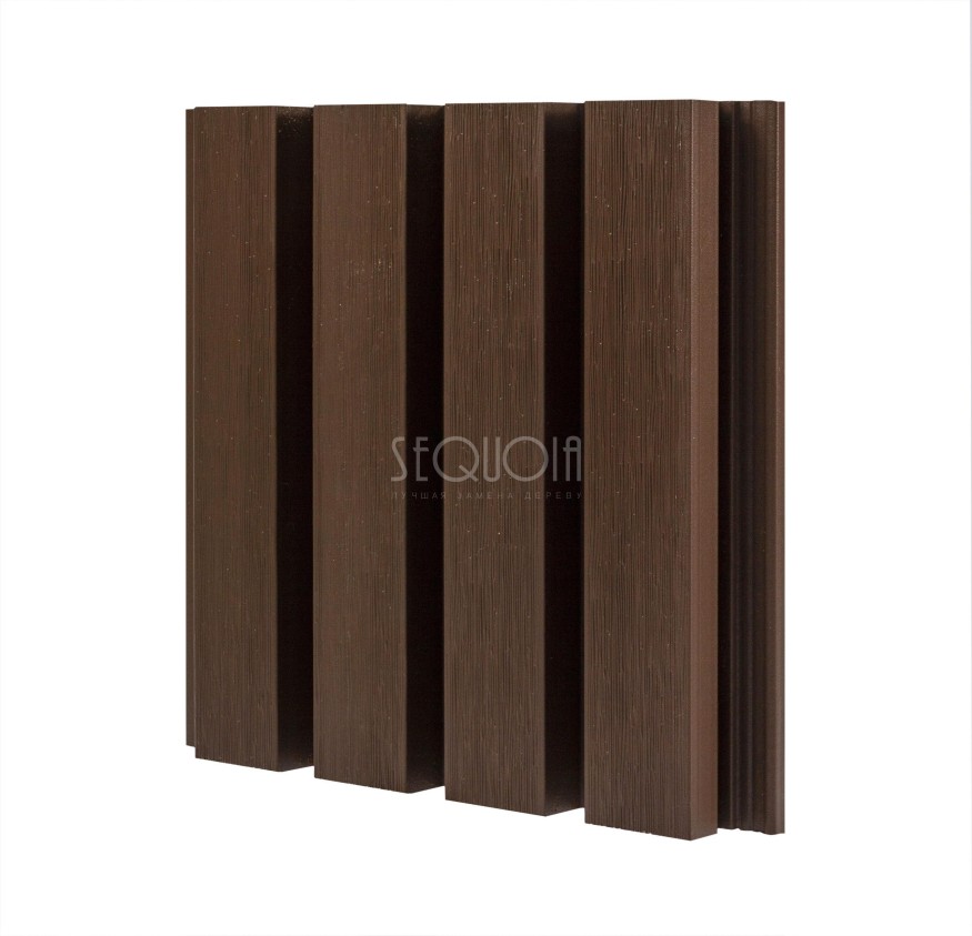 Доска фасадная SEQUOIA co-extrusion Коричневая купить в Краснодаре