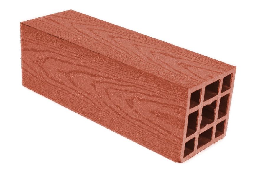 Столб ровный ДПК АЙ-ТЕХПЛАСТ терракотовый купить в Краснодаре