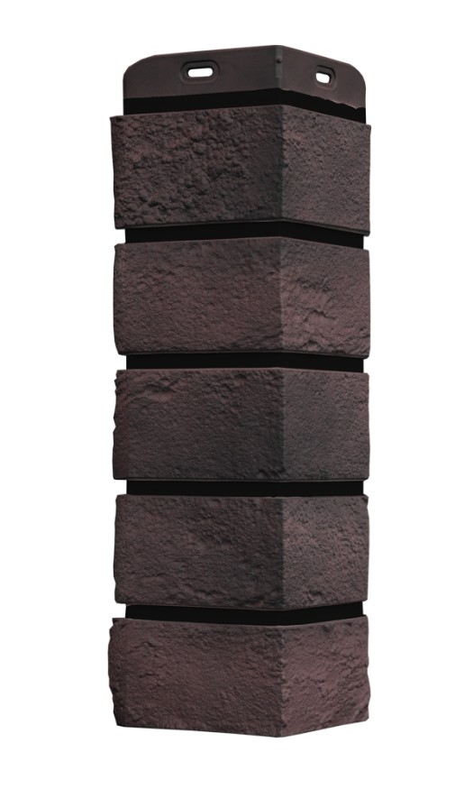Угол Grand Line, Состаренный кирпич Design Plus, Цвет Кофе (Черный шов) купить в Краснодаре