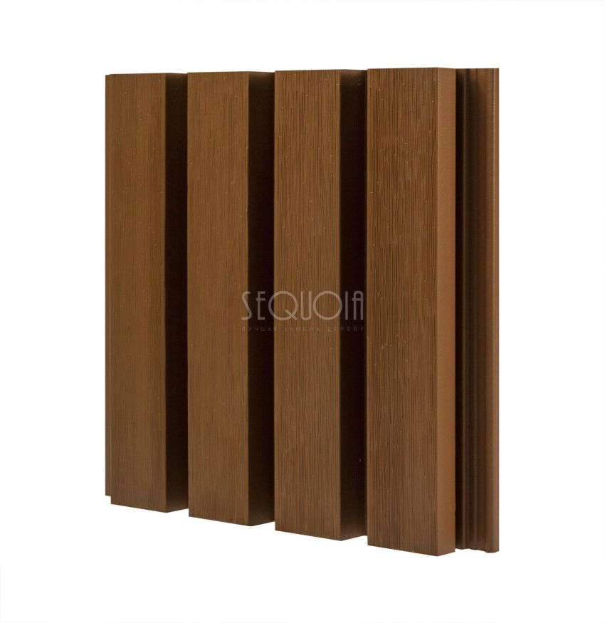 Доска фасадная SEQUOIA co-extrusion Светло-коричневая купить в Краснодаре