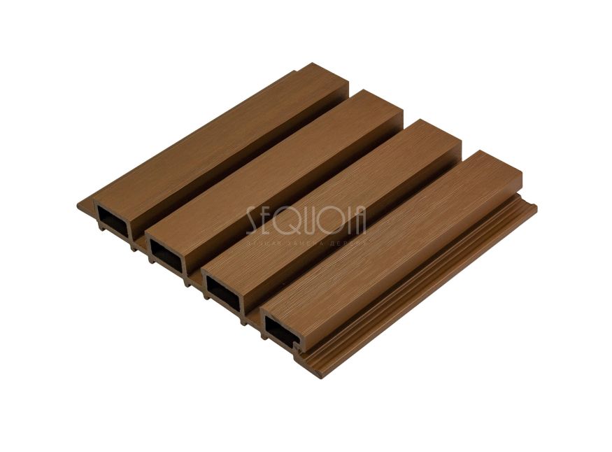 Доска фасадная SEQUOIA co-extrusion Светло-коричневая купить в Краснодаре
