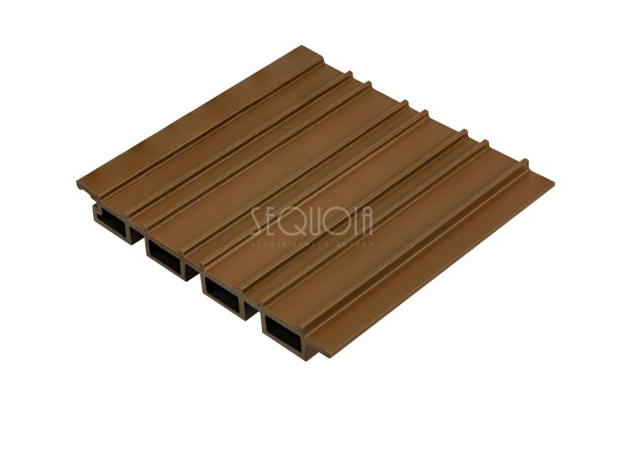 Доска фасадная SEQUOIA co-extrusion Светло-коричневая купить в Краснодаре