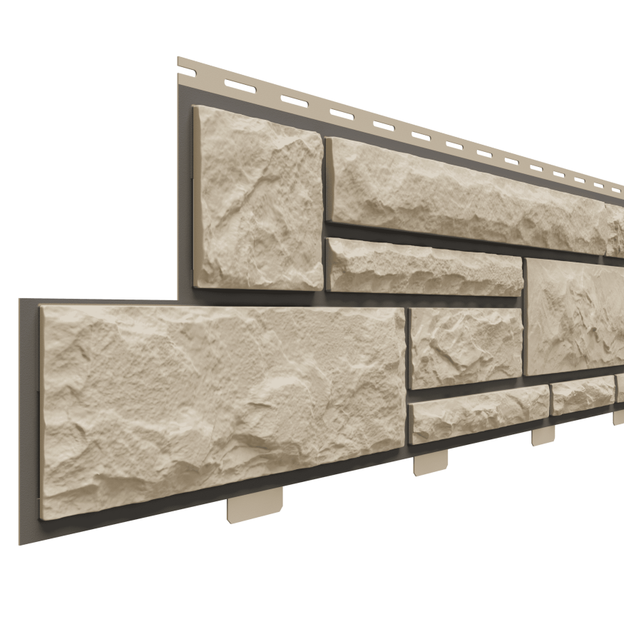 Фасадные панели Доломит, Брусчатка Доломит, Сандал 3000 мм купить в Краснодаре