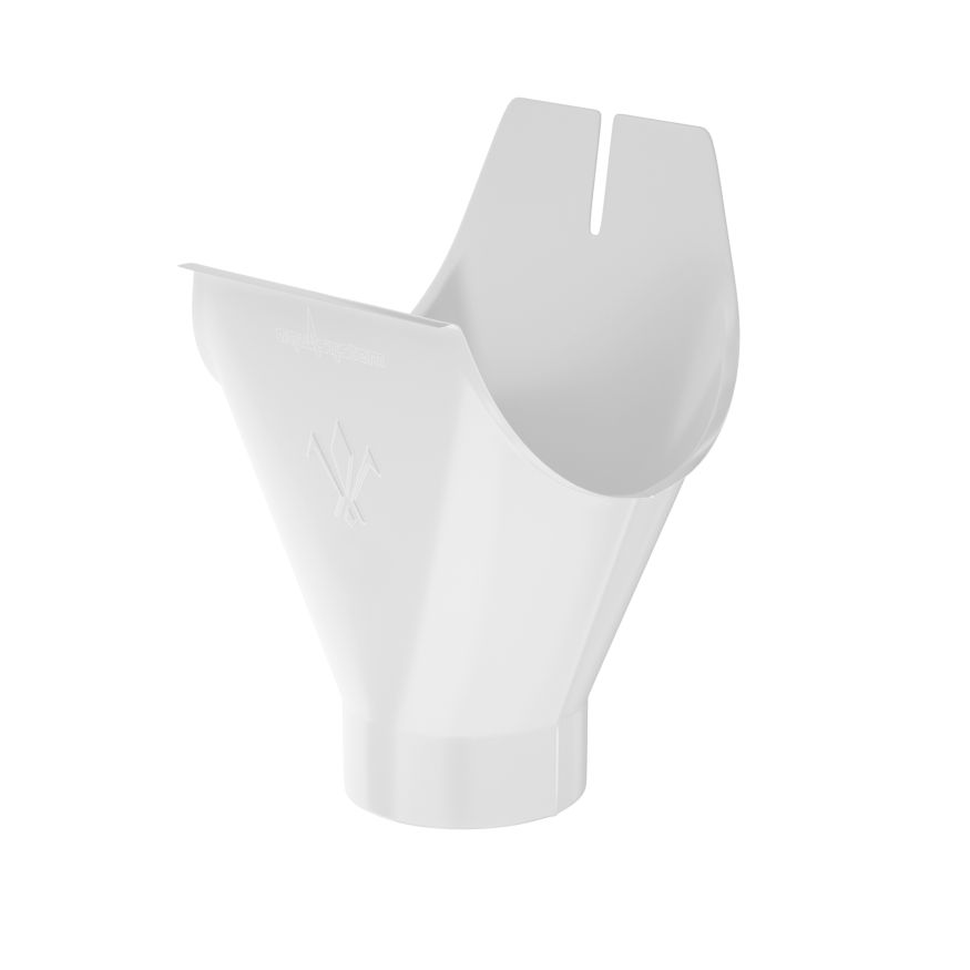 Воронка желоба Aquasystem, RAL 9003 Белый 125/90 купить в Краснодаре