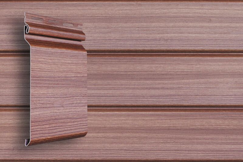 Сайдинг Grand Line, Natural-брус Tundra, Цвет Рябина купить в Краснодаре