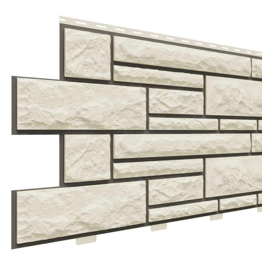Фасадные панели Доломит, Брусчатка Доломит, Слоновая кость 3000 мм купить в Краснодаре