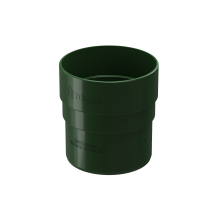 Соединительная муфта для водостока Docke Standard, зелёного цвета.