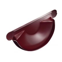 Заглушка для желоба Grand Line, Вишневый цвет (RAL 3005)