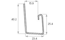 J-профиль Tecos Ardennes, Цвет: светло-желтый