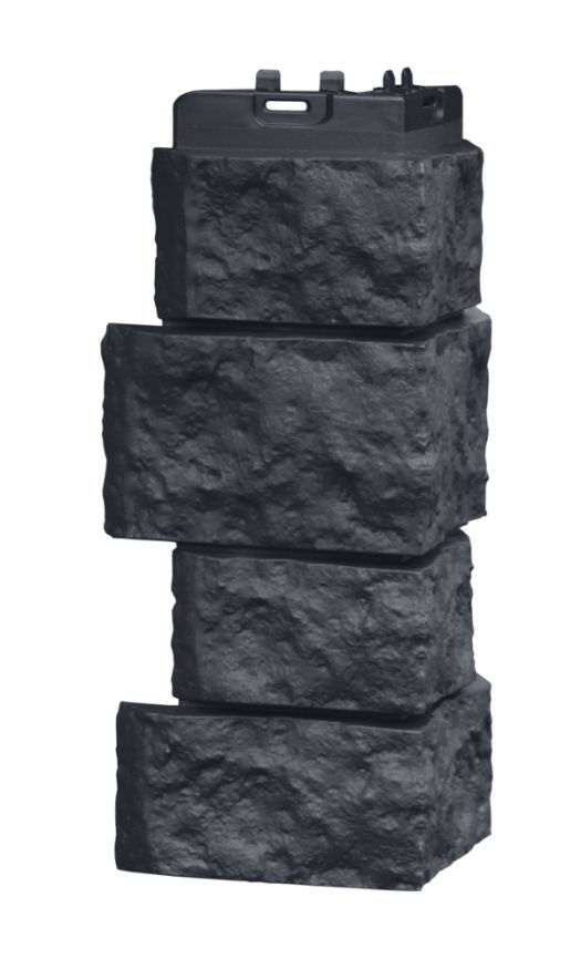 Угол наружный Grand Line, Дикий камень Classic, Графит купить в Краснодаре