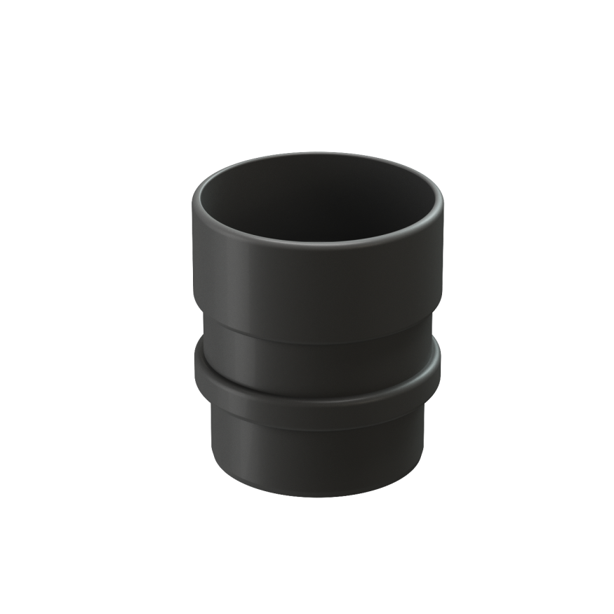 Муфта соединительная для водостока Docke Lux, Графит купить в Краснодаре