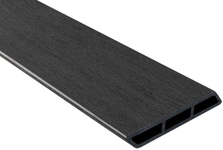 Доска Ромбус 3D ДПК Outdoor STORM BLACK черного цвета купить в Краснодаре