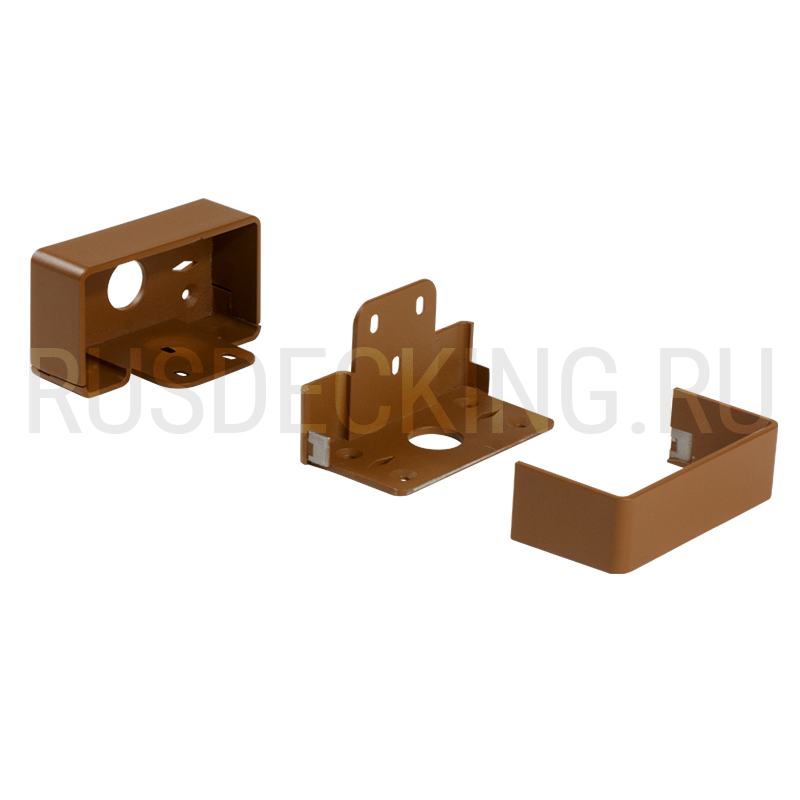 Комплект крепления перил прямое RusDecking Unodeck Орех купить в Краснодаре