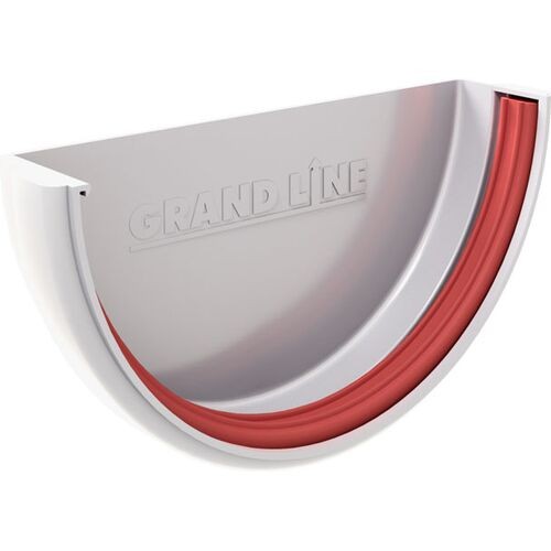 Заглушка для желоба Grand Line, белого цвета. купить в Краснодаре