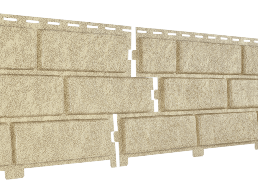 Фасадные панели Ю-Пласт, Стоун Хаус Кирпич, Песочный купить в Краснодаре