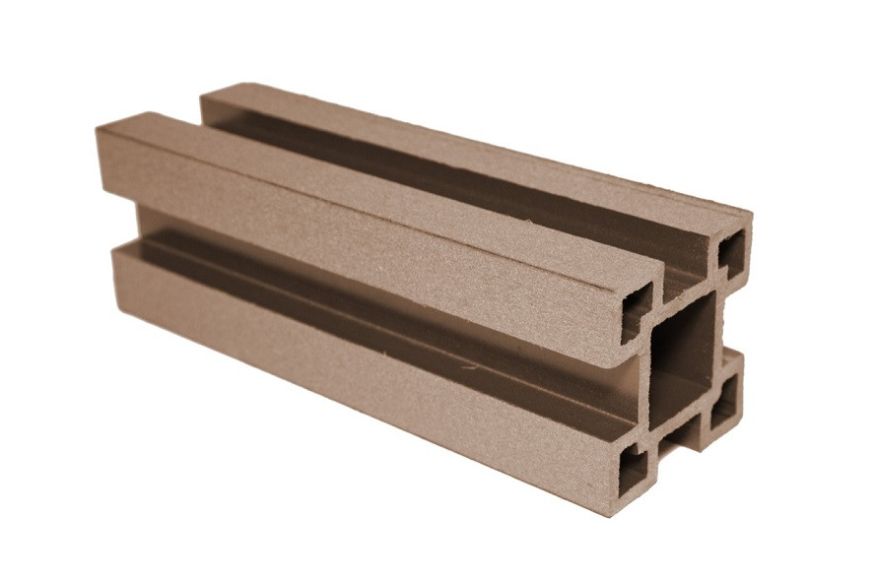 Столб с выемками ДПК АЙ-ТЕХПЛАСТ бронзового цвета купить в Краснодаре