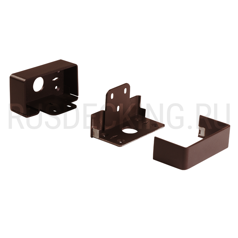 Комплект крепления перил прямое RusDecking Unodeck Венге купить в Краснодаре