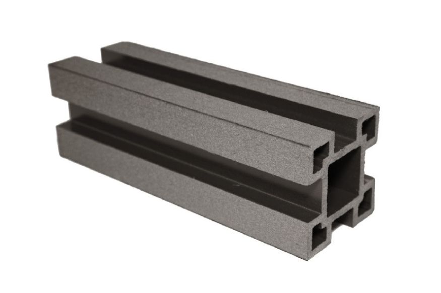 Столб с пазами ДПК АЙ-ТЕХПЛАСТ цвет венге купить в Краснодаре