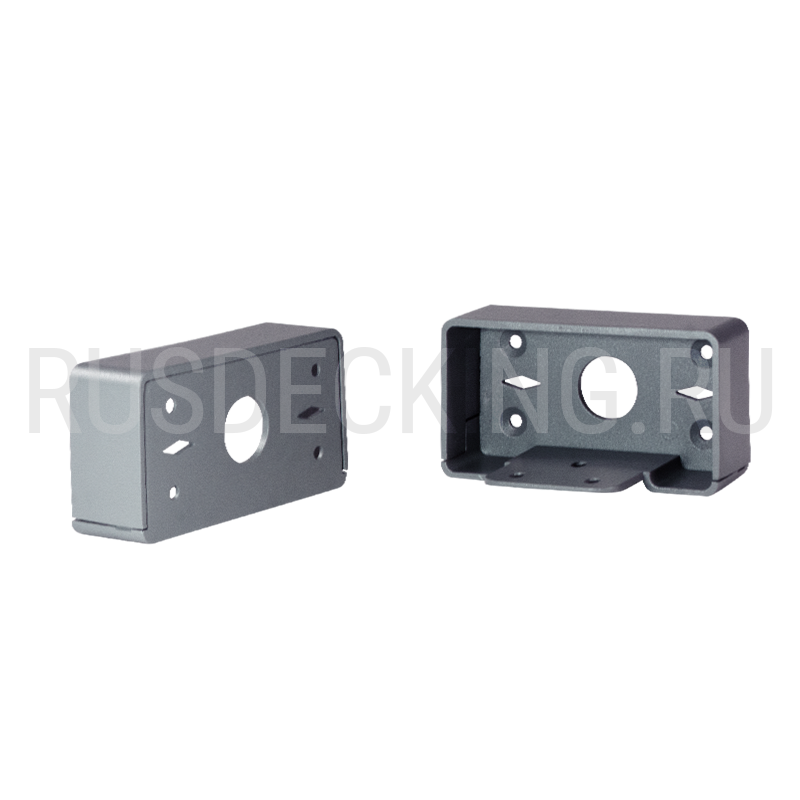 Комплект крепления перил прямое RusDecking Unodeck Серый купить в Краснодаре