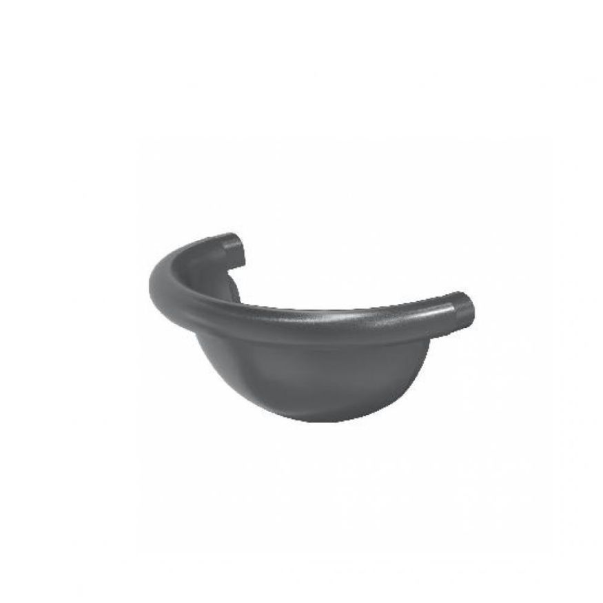 Полукруглая заглушка для желоба Aquasystem, RR 23 Маренго 125/90 купить в Краснодаре