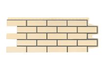 Фасадные панели Grand Line, Клинкерный кирпич Design, Бежевый, шов RAL 7006