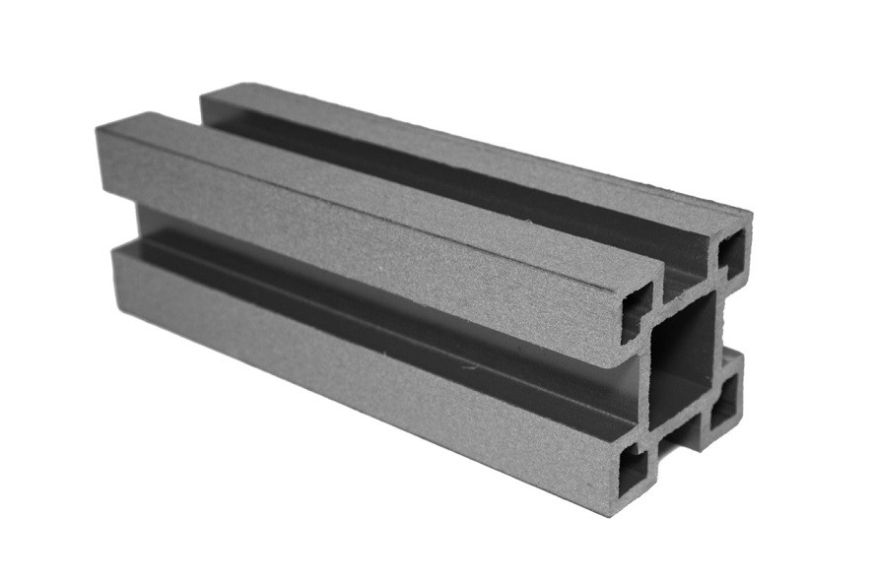 Столб с пазами ДПК АЙ-ТЕХПЛАСТ графитовый. купить в Краснодаре