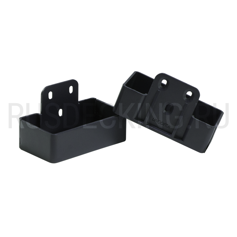 Комплект крепления перил прямое RusDecking Unodeck Графит купить в Краснодаре