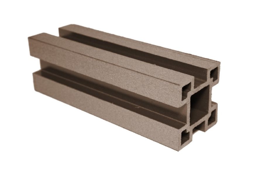 Столб ДПК АЙ-ТЕХПЛАСТ с пазами цвета какао купить в Краснодаре