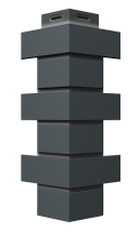 Угол Docke, Standard, Flemish (Флемиш) Тёмно-серый