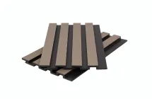 Стеновая панель брусковая из ДПК Polivan Group CO-EX MIX, Snow Mix