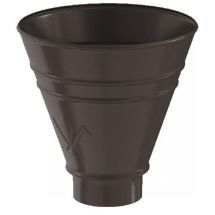 Водосборная воронка круглая Aquasystem RR 32, тёмно-коричневая, 150/100