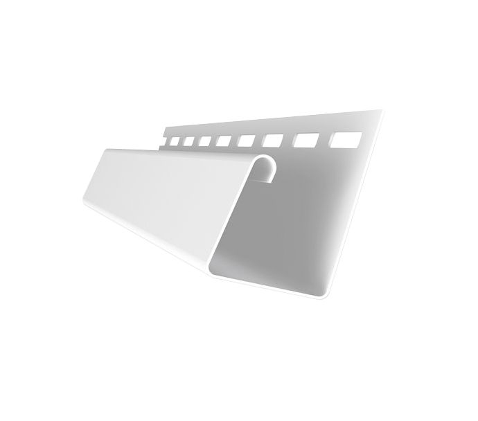 Универсальный J-Профиль Grand Line (Я Фасад) в белом цвете купить в Краснодаре