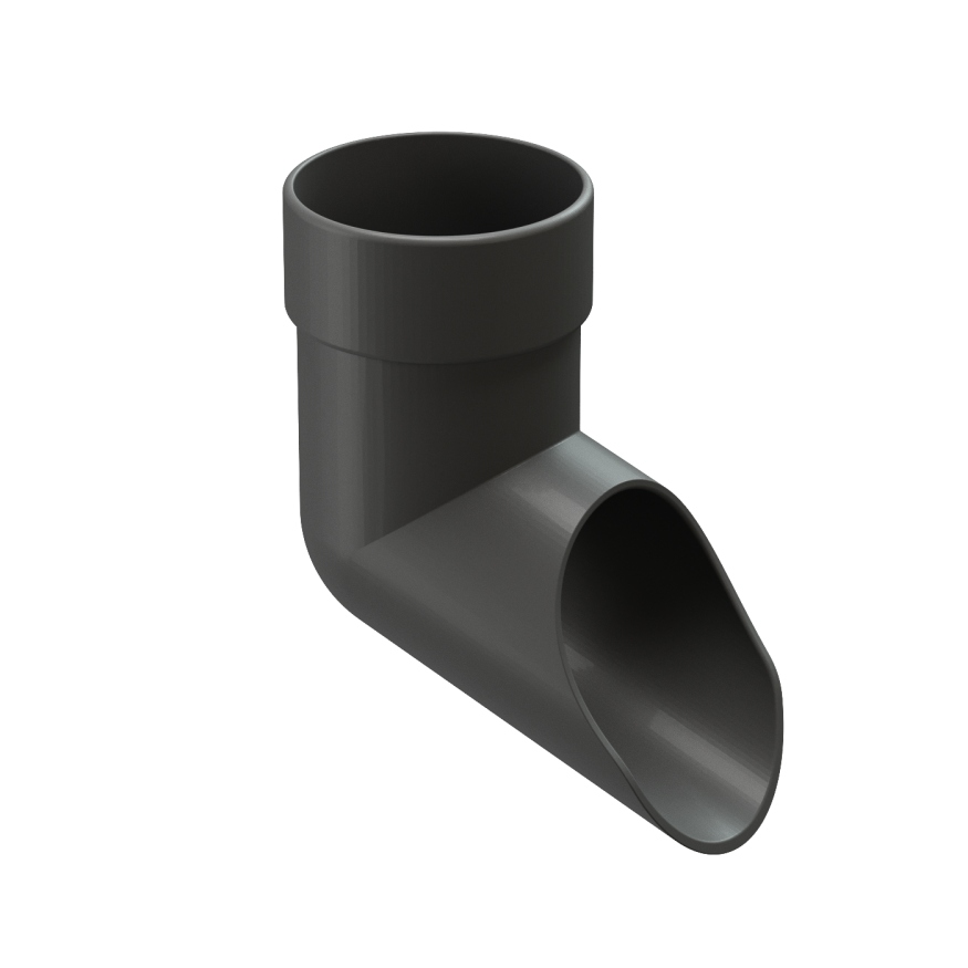 Наконечник водосточной трубы Docke Lux, Графит купить в Краснодаре