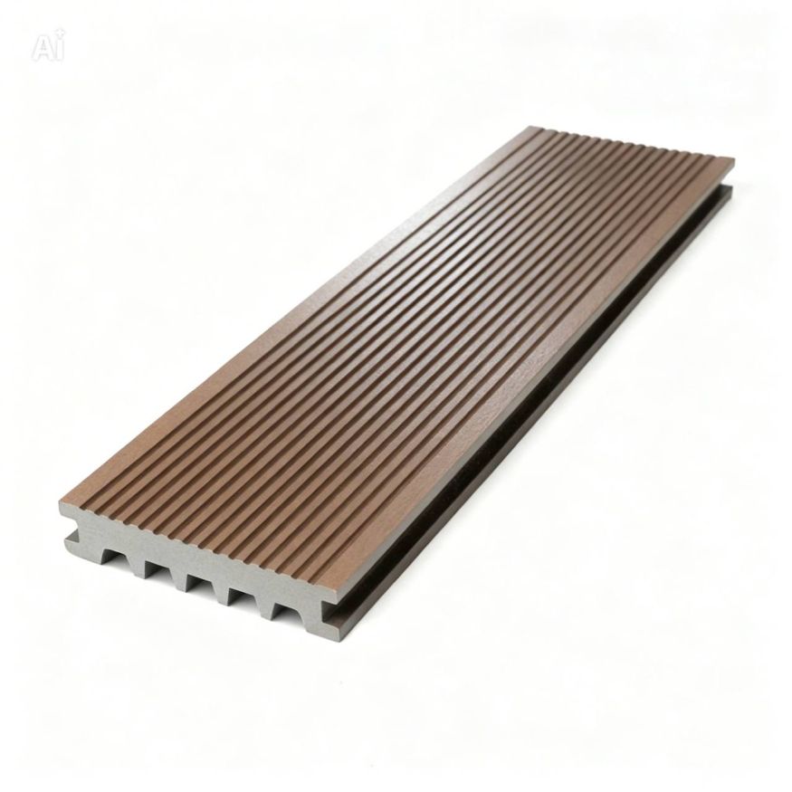 Террасная доска Экодекинг Базик полнотелая, Графит купить в Краснодаре