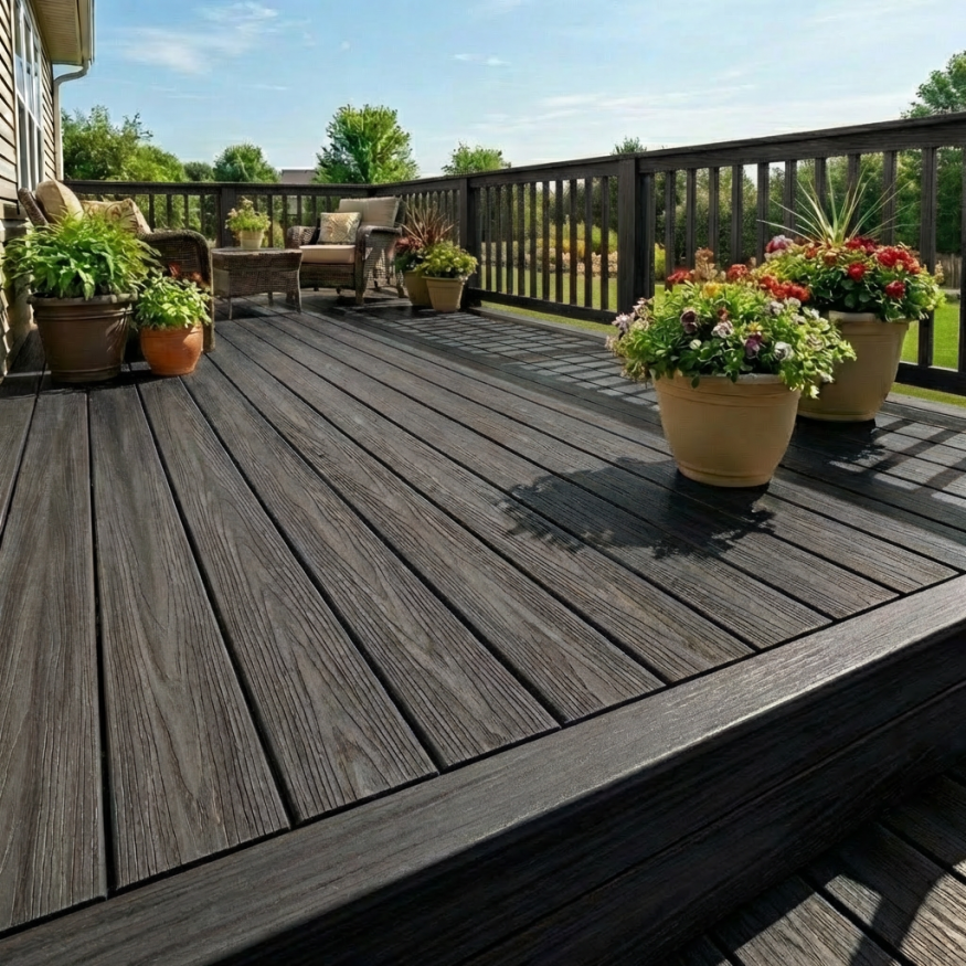 Террасная доска ДПК GardenParkett Табула, Графит купить в Краснодаре