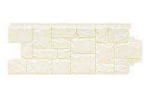 Фасадные панели Grand Line, Крупный камень Classic, Молочный